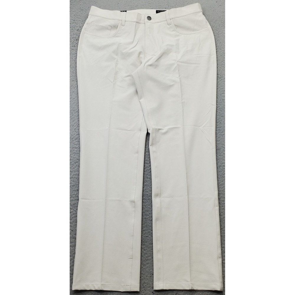 Dunning Golf Chino Pants Mens 35/30 Tan Performance Stretch Quick Dry D7S21P068